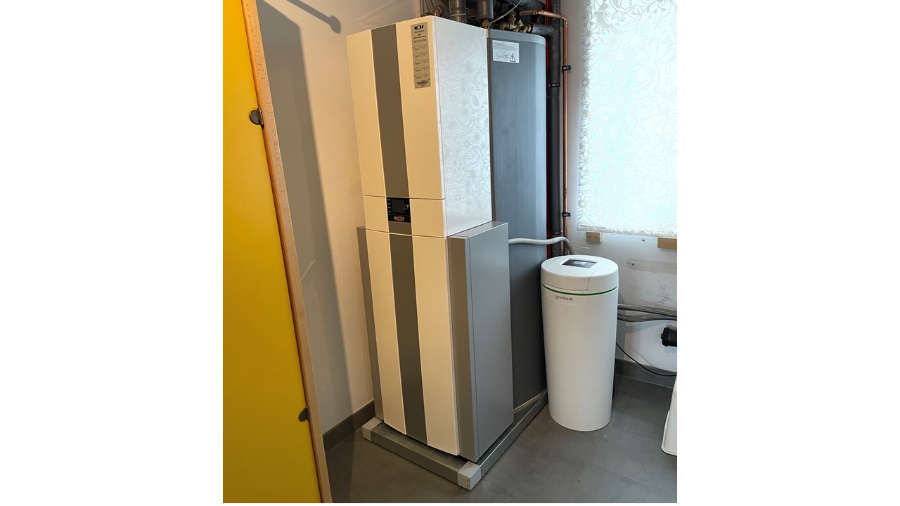 Die Inneneinheit der Wärmepumpe.