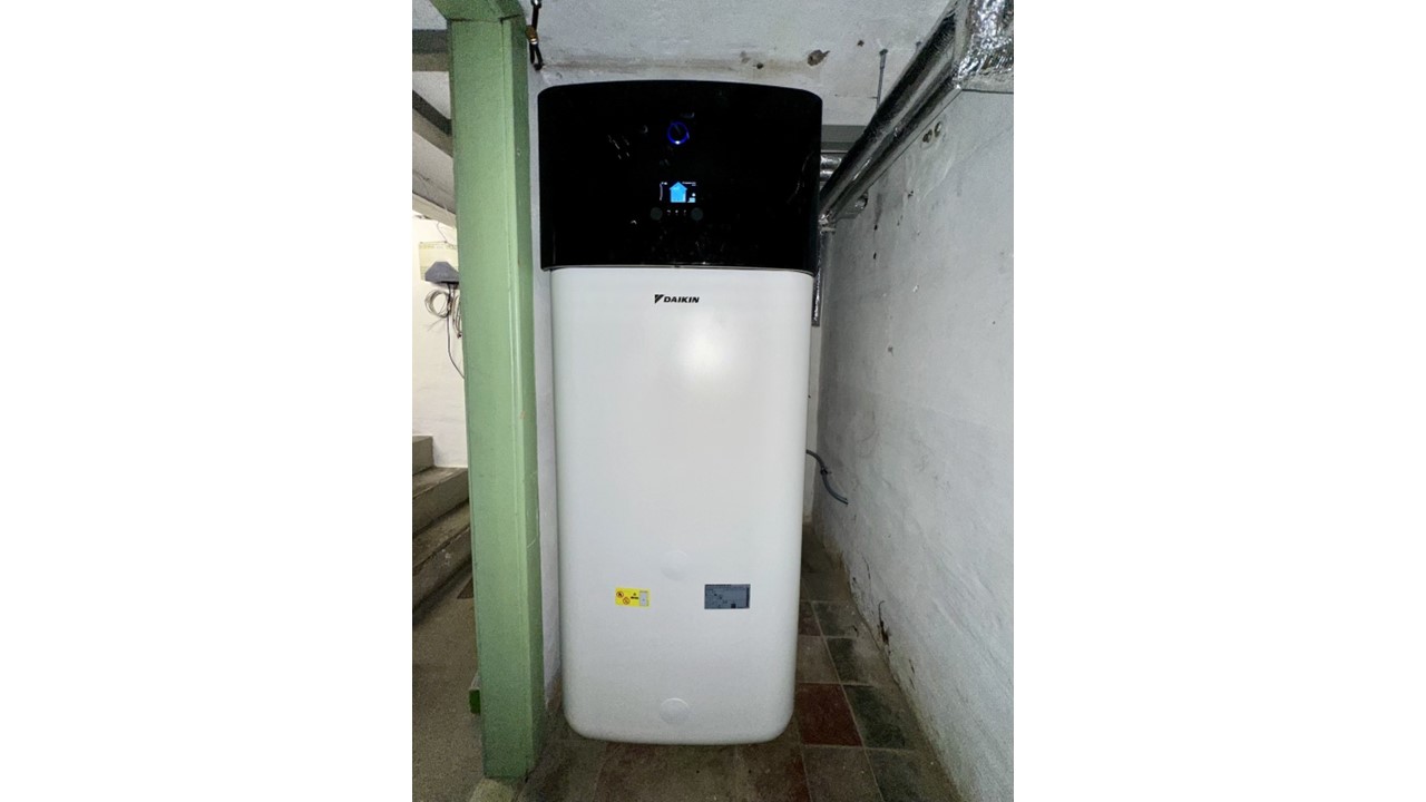 Das Innengerät einer Wärmepumpe.