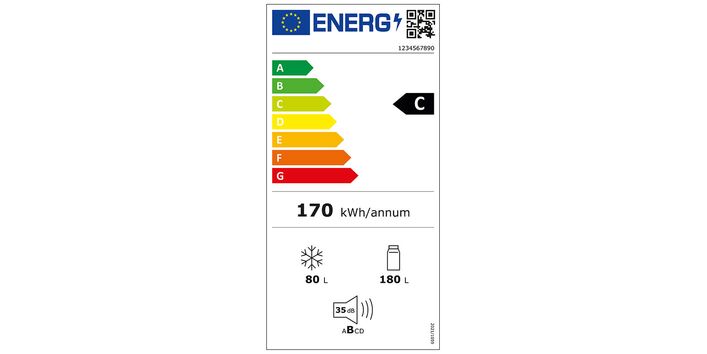 EU-Energielabel Kühlgeräte