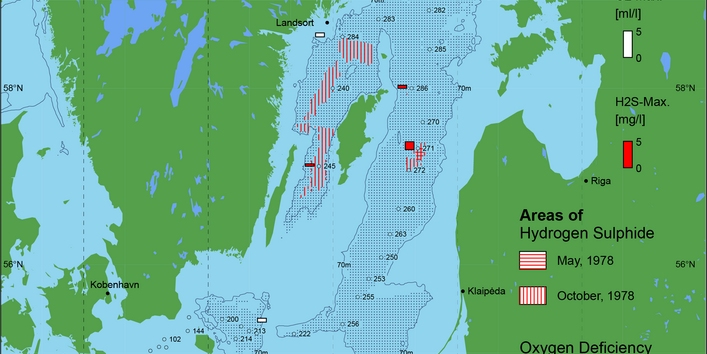 Sauerstoffarme und sauerstofffreie Gebiete in der Ostsee - 1978