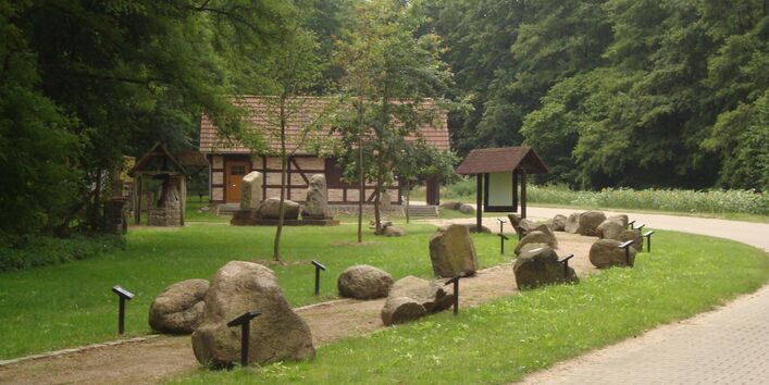 Blick auf den Geologischer Garten Stolzenhagen