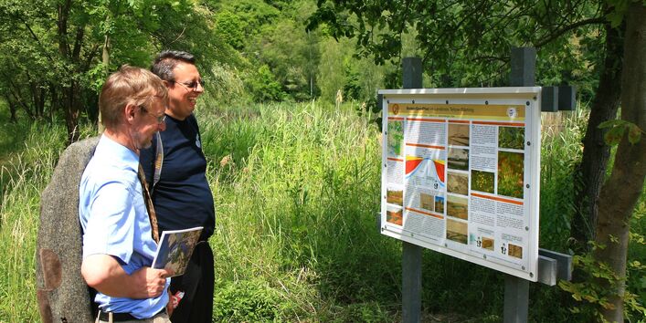 Informationstafel zum Boden-Geo-Pfad