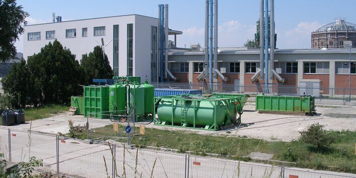 Mobile groundwater treatment plant