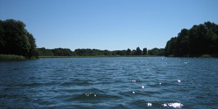 Blick über den Pinnower See