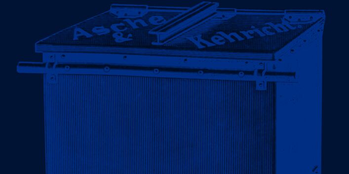 Container für Asche und Kehricht