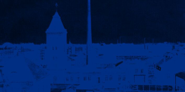 Müllverbrennungsanlage im Stadtbild von Fürth