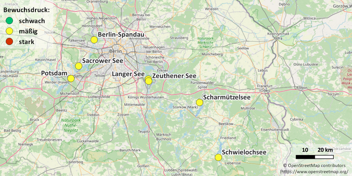 Kartenausschnitt Berlin Brandenburg