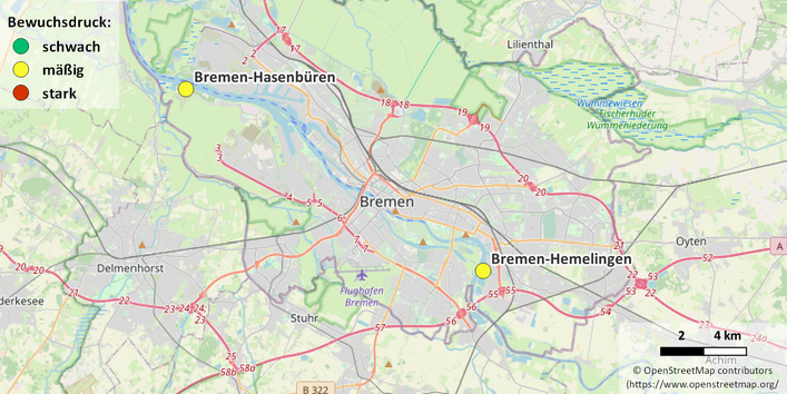Kartenausschnitt Bremen