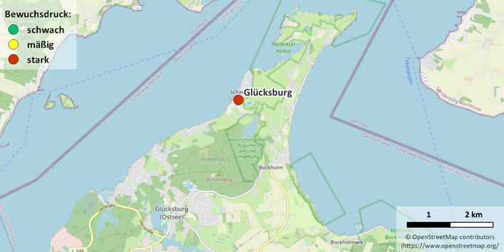 Kartenausschnitt Glücksburg
