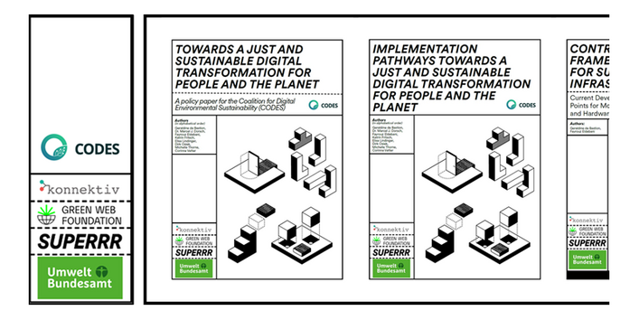 Abgebildet sind die Titelbilder der vier Ergebnisberichte