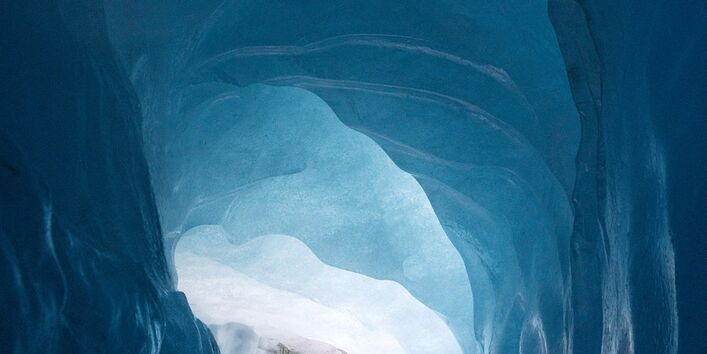 Gletscherhöhle innen