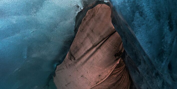 Gletscherhöhle innen