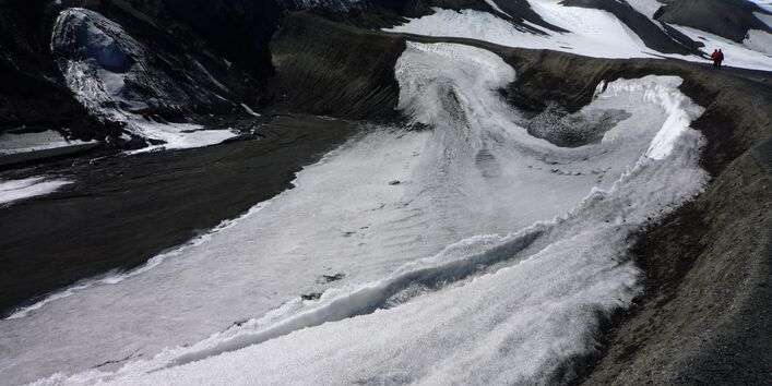 Ein Gletscher in der Antarktis.