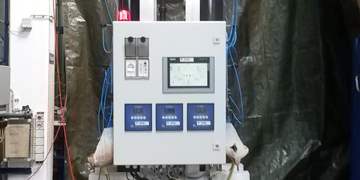 Pilotanlage zur biologischen Eisen- und Manganentfernung während der Grundwasseraufbereitung.