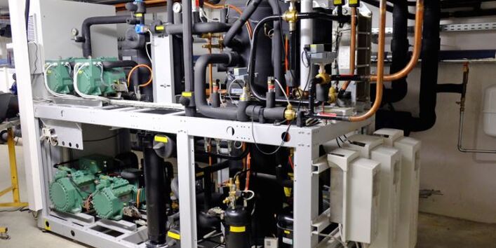 Ansicht einer transkritischen CO2-Booster-Anlage