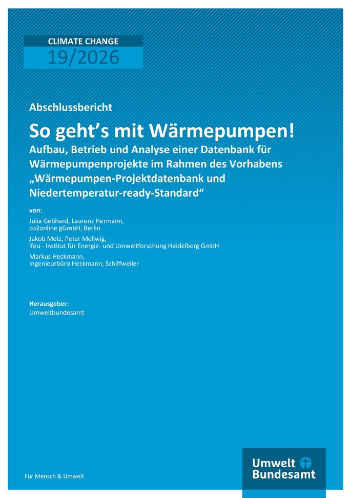 Cover des Berichts "So geht’s mit Wärmepumpen!"