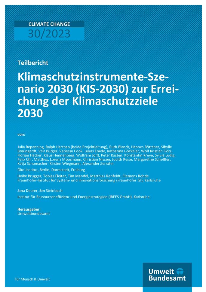 Cover von 2023_06_15_Climate_Change_30_2023_Klimaschutzinstrumente
