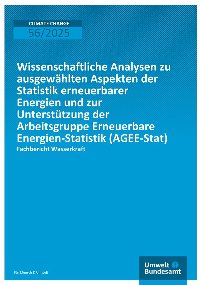 Cover des Fachberichts Wasserkraft