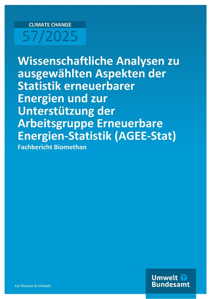 Cover des Fachberichts Biomethan