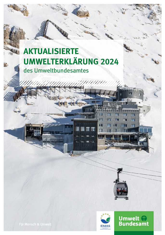Cover der aktualisierten Umwelterklärung 2024 des Umweltbundesamtes