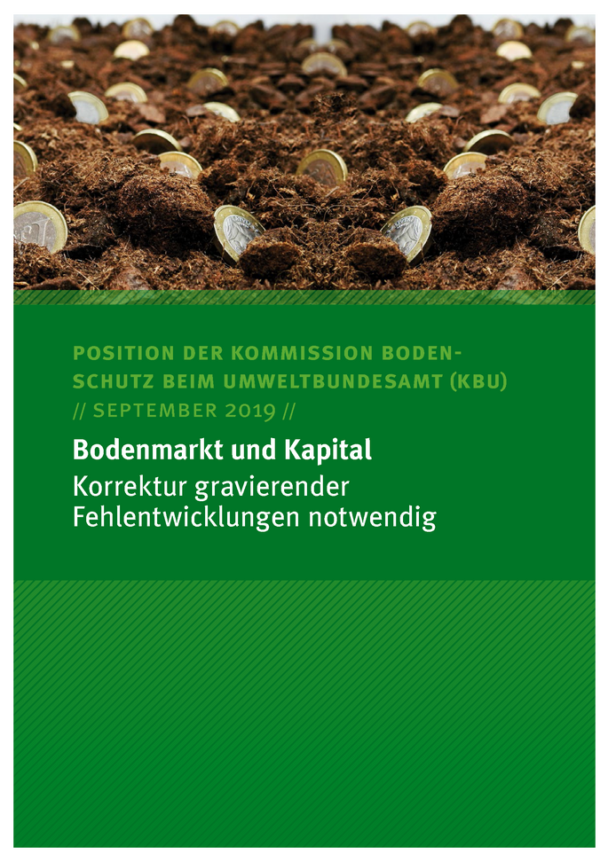 Cover des Kommissionspapiers Bodenmarkt und Kapital