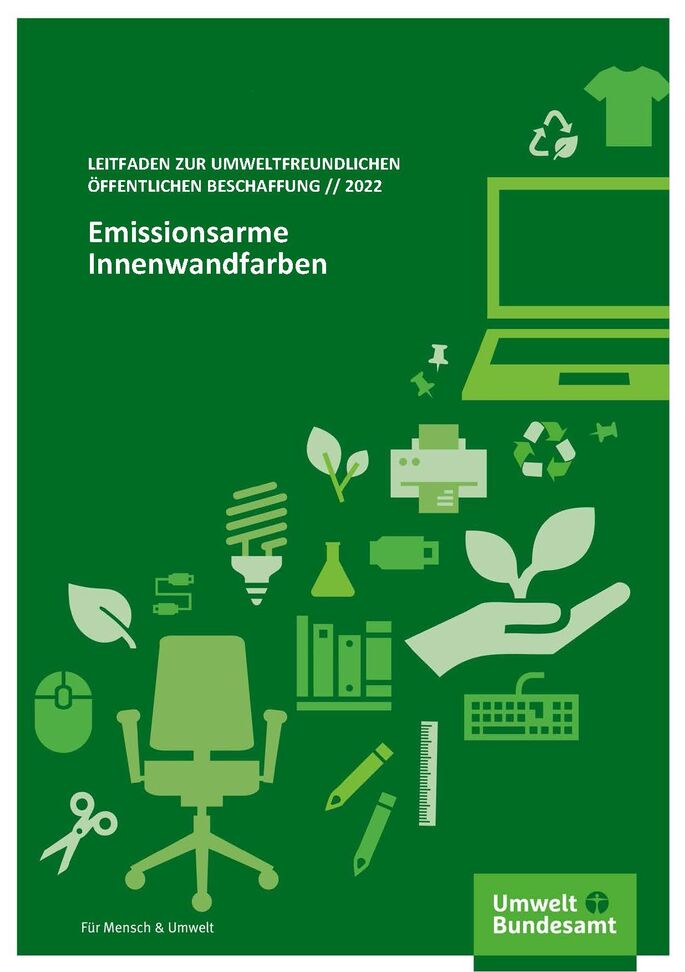 Cover der Publikation Emissionsarme Innenwandfarben