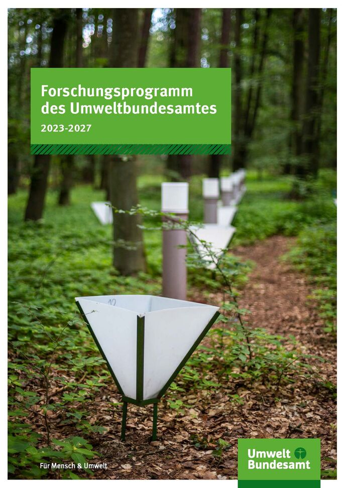 Versuchsaufbau für Probenahmen im Wald