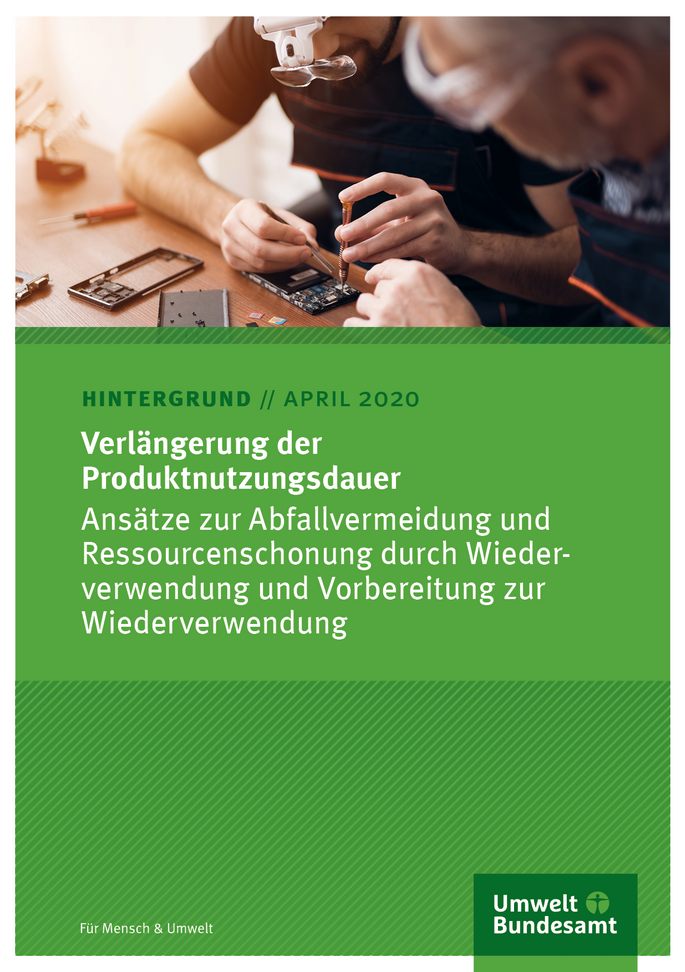 Cover des Hintergrundpapiers Verlängerung der Produktnutzungsdauer