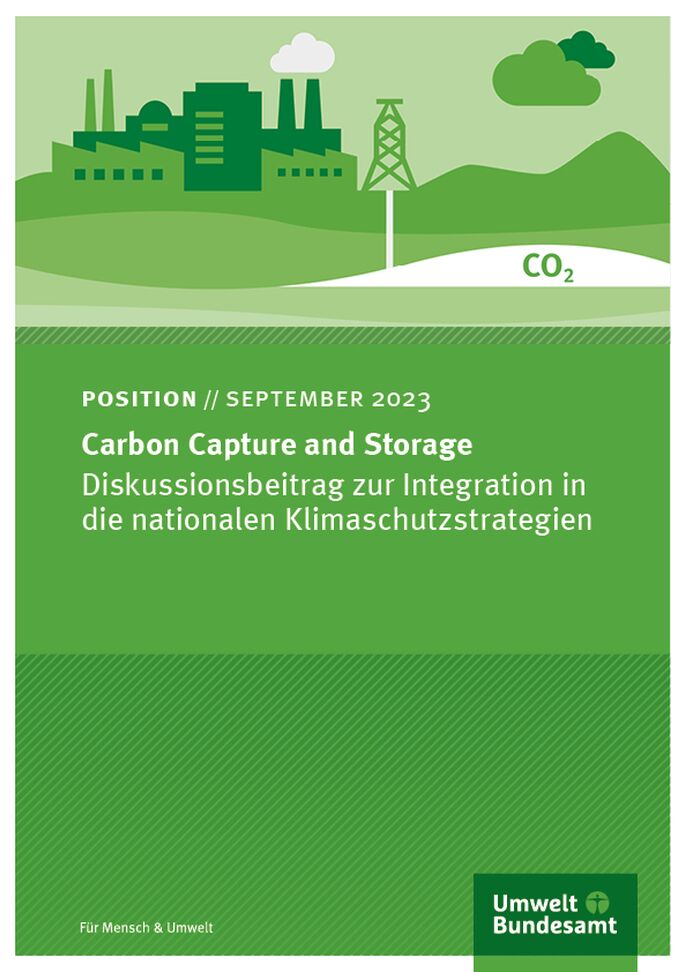 Cover des Hintergrundpapiers Carbon Capture and Storage