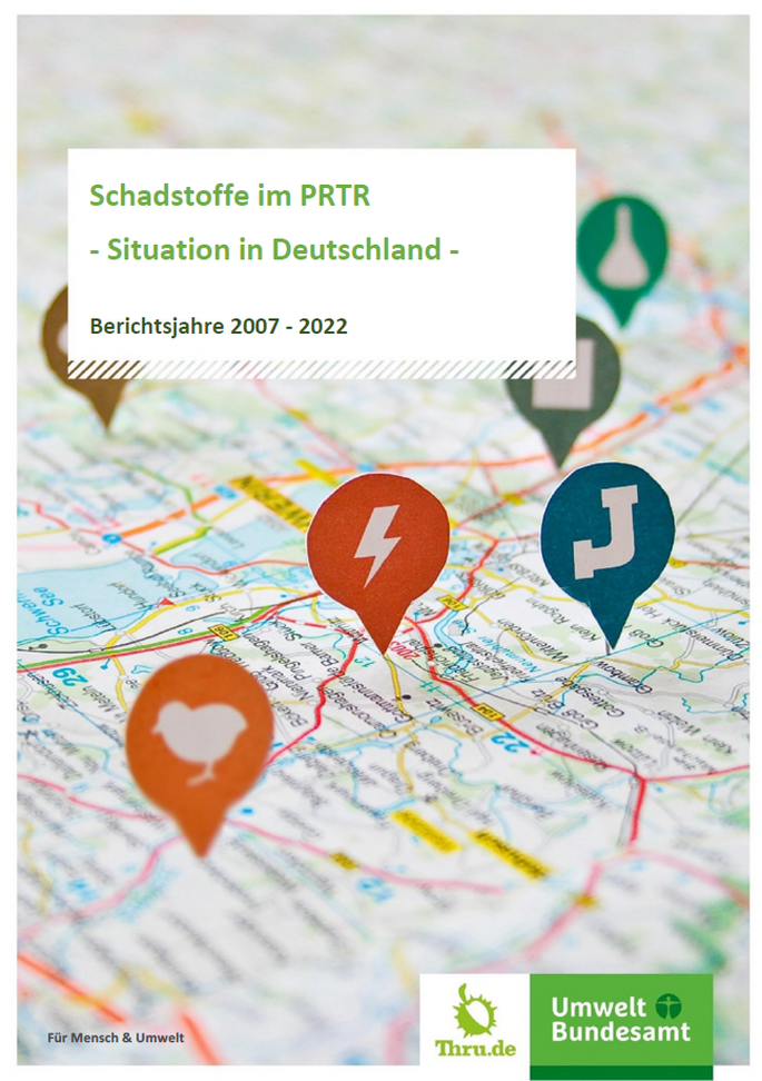 Karte mit Pins von Industriebranchen