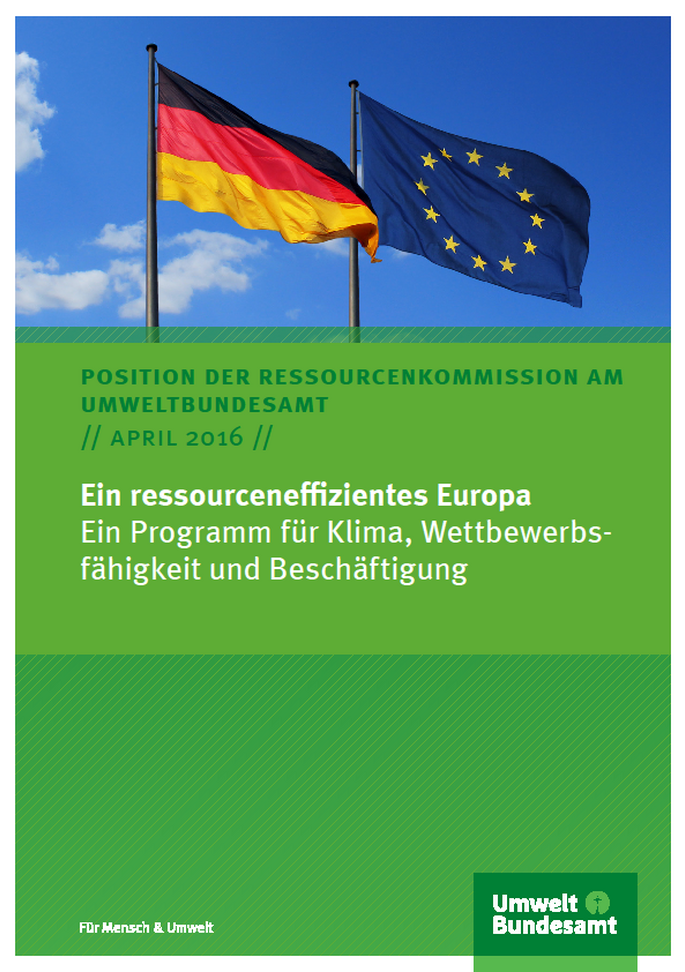 Cover Ein ressourceneffizientes Europa