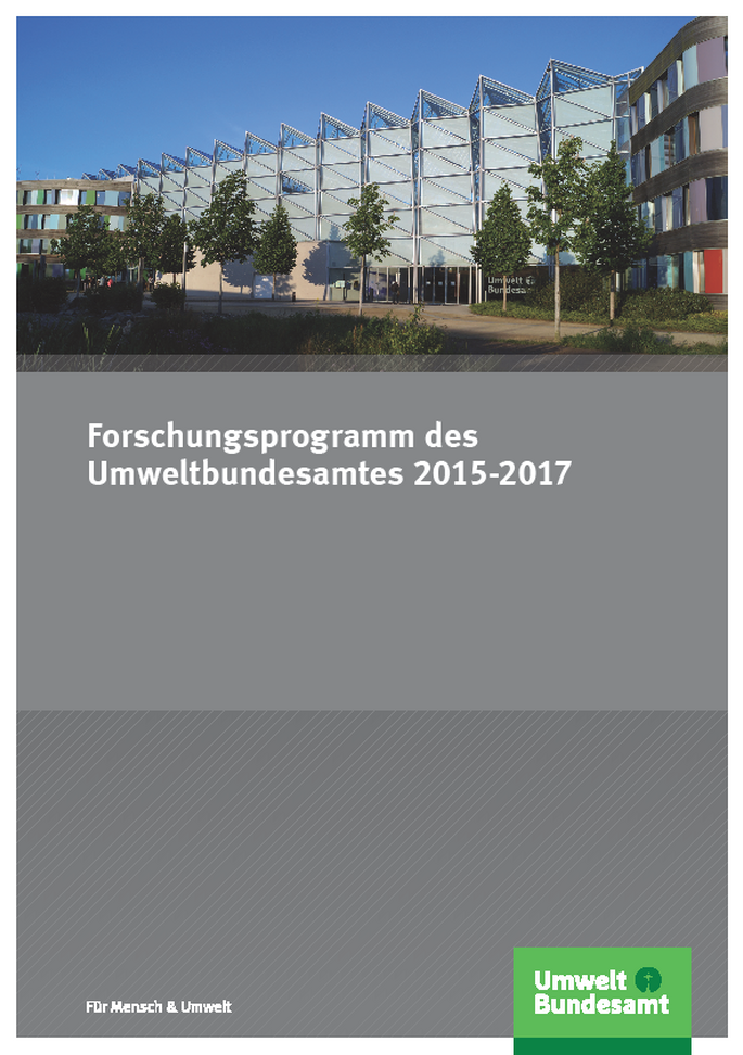 Cover Forschungsprogramm 2015-2017