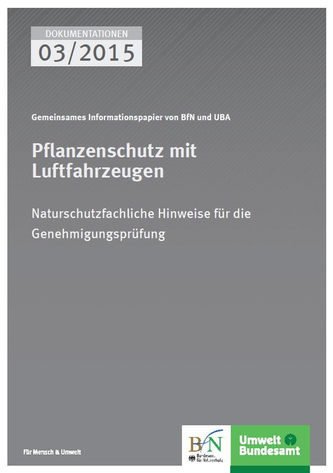 Cover Pflanzenschutz mit Luftfahrzeugen
