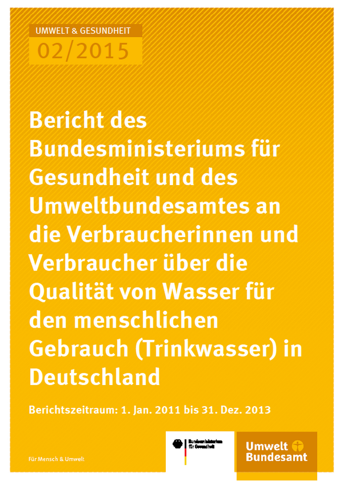 Cover Umwelt und Gesundheit 02/2015 Trinkwasserbericht