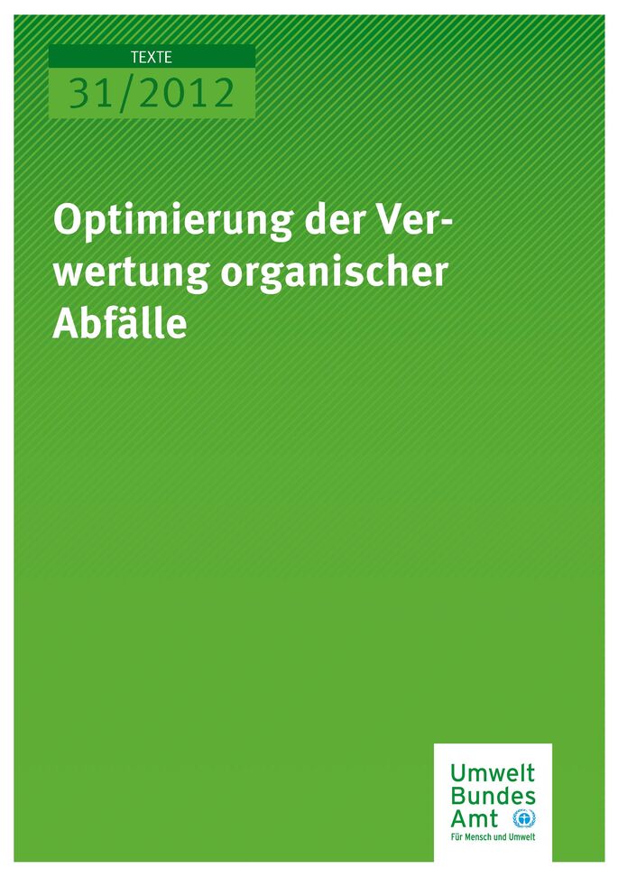 Publikation:Optimierung der Verwertung organischer Abfälle