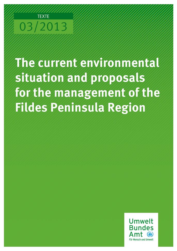 Publikation:The current environmental situation and proposals for the management of the Fildes Peninsula Region
