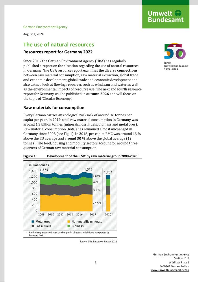 Erste Seite des Factsheets