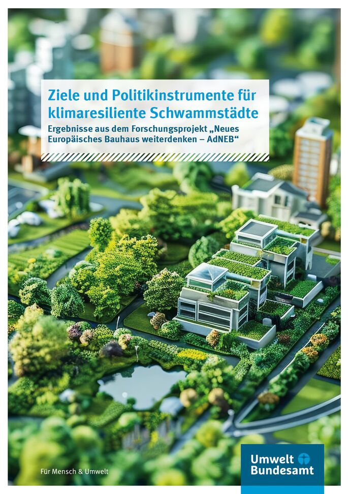 Modelbau einer grünen Stadtlandschaft