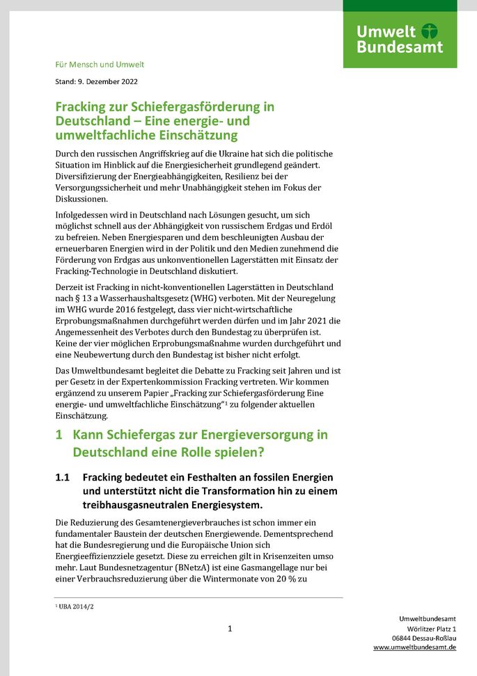 Erste Seite mit Text