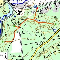 Kartendarstellung Bodenlehrpfad Eberswalde