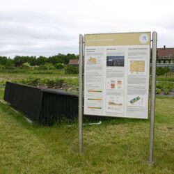 Schautafel am Bodenprofil