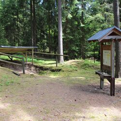 Bodenstation auf dem Walderlebnisweg Glasberg bei Waldsassen