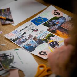 Eine selbst gestaltete Seite der Edgar-Gazette