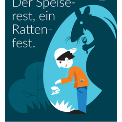 Der Speiserest, ein  Rattenfest