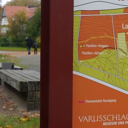 Foto des Geländeplans von Kalkriese.