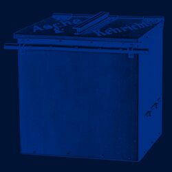 Container für Asche und Kehricht