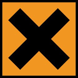 Kreuz auf orangenem Grund