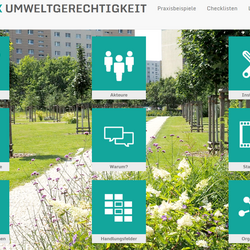 Screenshot der Startseite der Toolbox