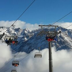 ski lift in the Alps