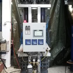 Pilotanlage zur biologischen Eisen- und Manganentfernung während der Grundwasseraufbereitung.